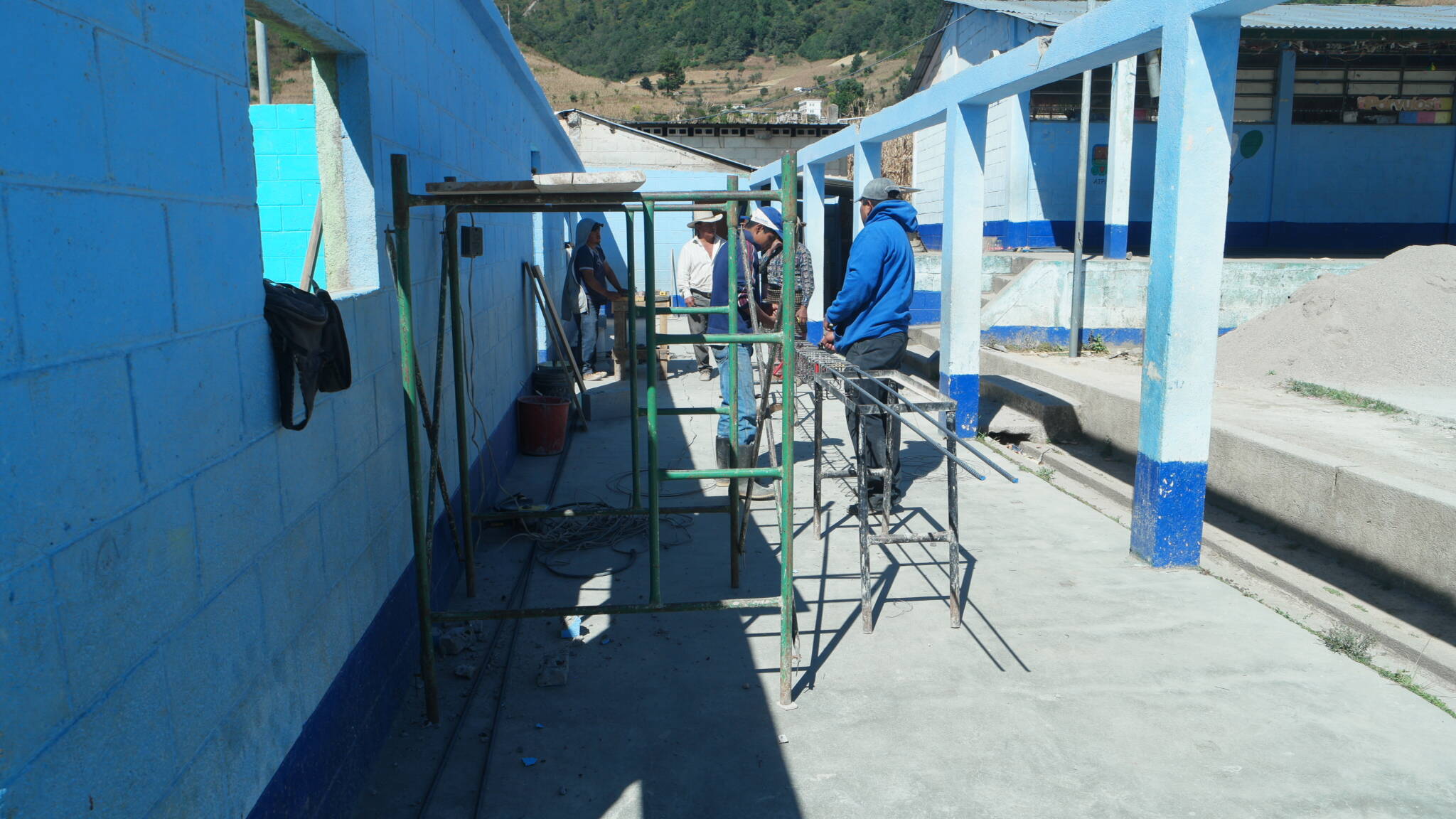 Verstärkung der Wände im Erdgeschoss in Chaquijya