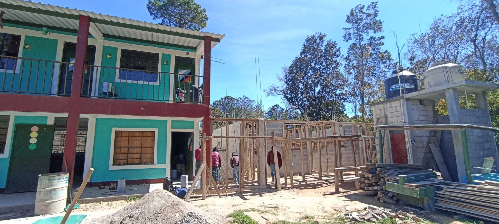 Baustelle in Los Yaxón Neboyá